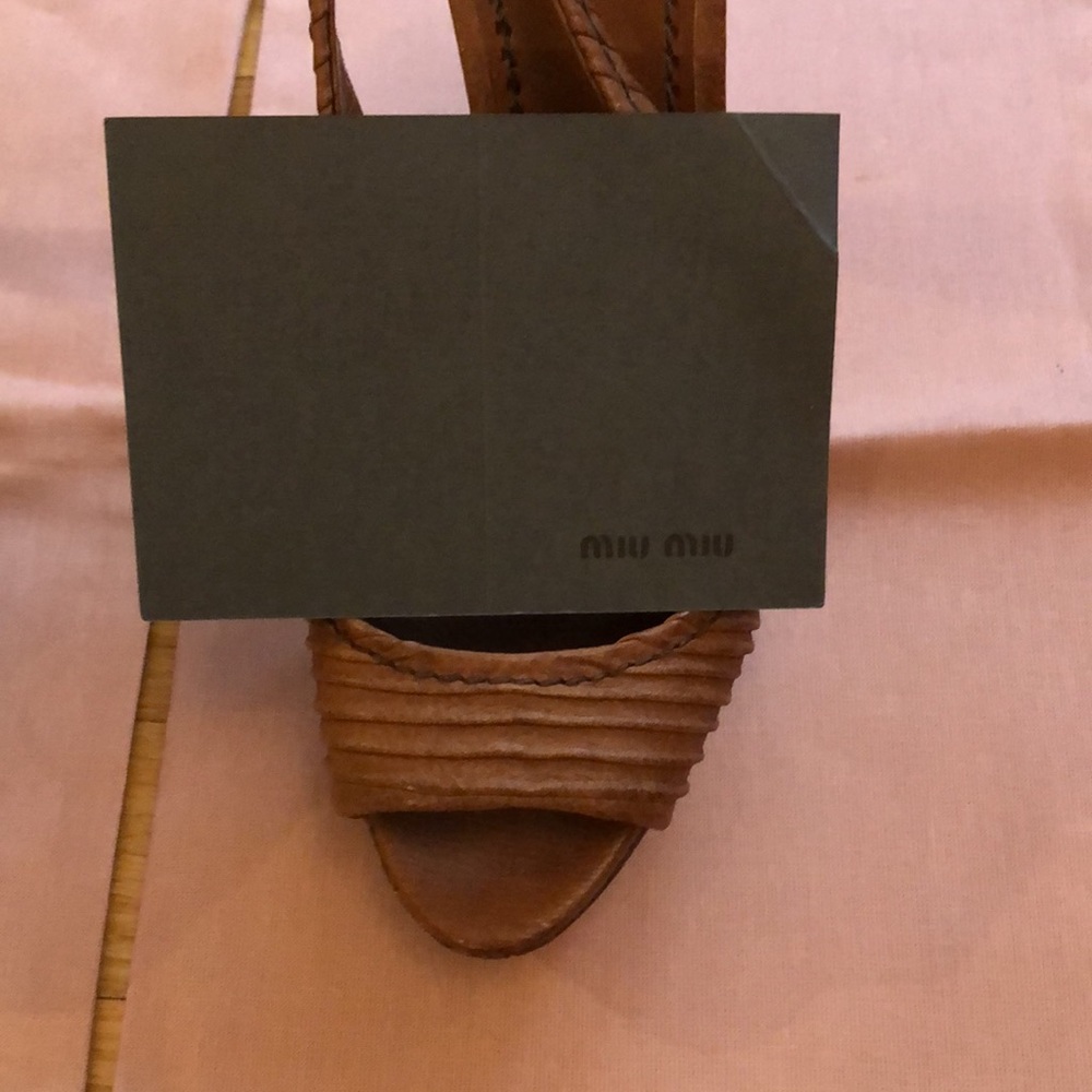 Like New Miu Miu Platform Sandals. Size 39. - image 8